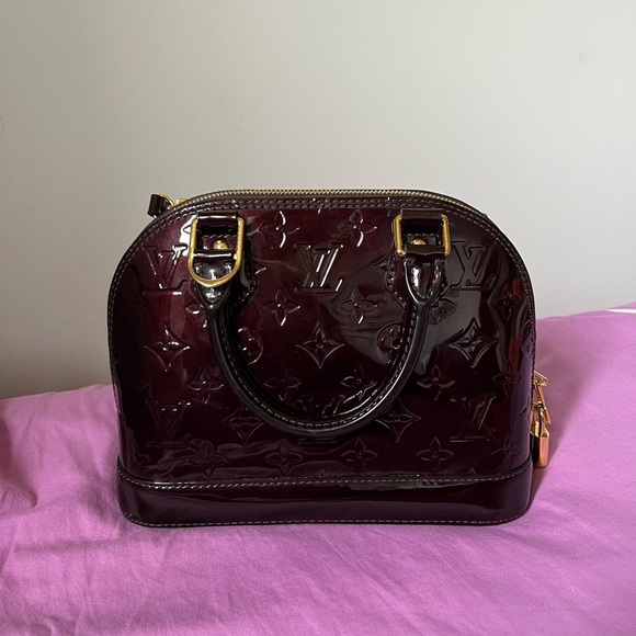 Louis Vuitton Handbags - Louis Vuitton Glossy Dark Red Satchel